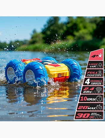 Coche teledirigido anfibio 15x15x6 cm speed&go