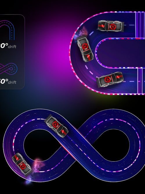 Coche teledirigido OVERMAX - X-Tireburner - 2 carrocerías - Luces LED - Batería de 40 min de duració - Kiabi