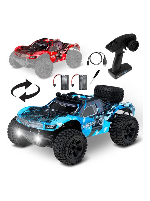 Coche teledirigido OVERMAX Hooligan 2.0 - Velocidad 35 km/h - Alcance 100 metros - Transmisión 4x4 - Kiabi