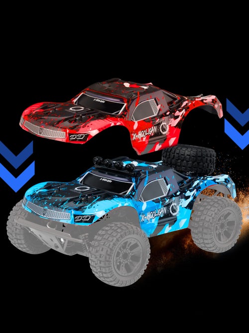 Coche teledirigido OVERMAX Hooligan 2.0 - Velocidad 35 km/h - Alcance 100 metros - Transmisión 4x4 - Kiabi