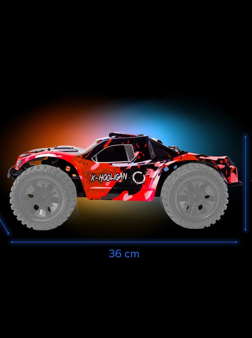 Coche teledirigido OVERMAX Hooligan 2.0 - Velocidad 35 km/h - Alcance 100 metros - Transmisión 4x4 - Kiabi