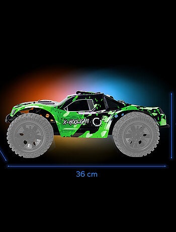 Coche teledirigido OVERMAX Hooligan 2.0 - Velocidad 35 km/h - Alcance 100 metros - Transmisión 4x4