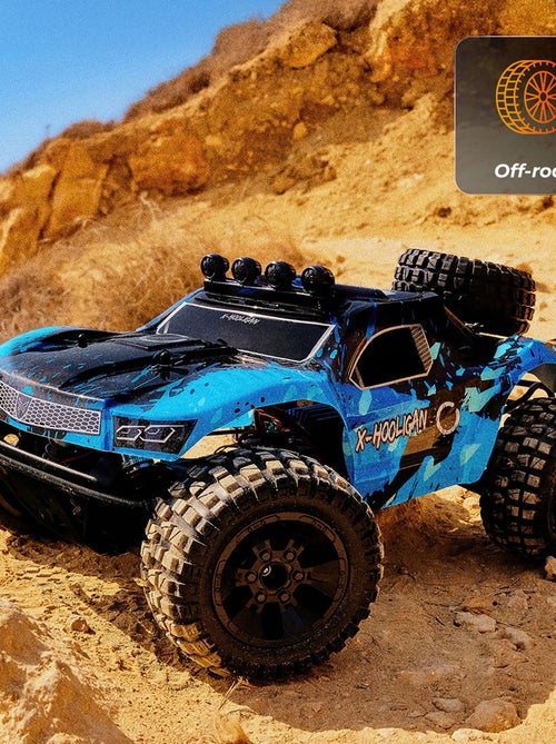 Coche teledirigido OVERMAX Hooligan 2.0 - Velocidad 35 km/h - Alcance 100 metros - Transmisión 4x4 - Kiabi