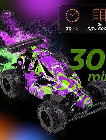 Coche teledirigido OVERMAX X-Clash, 2 carrocerías, todoterreno