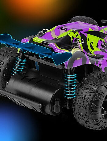 Coche teledirigido OVERMAX X-Clash, 2 carrocerías, todoterreno