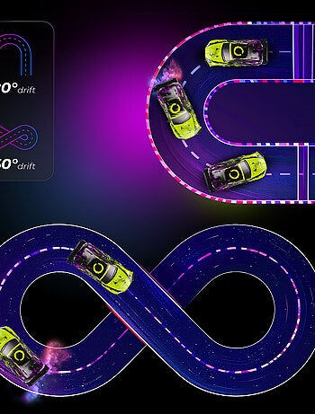 Coche teledirigido OVERMAX - X-Tireburner - 2 carrocerías - Luces LED - Batería de 40 min de duració