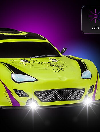 Coche teledirigido OVERMAX - X-Tireburner - 2 carrocerías - Luces LED - Batería de 40 min de duració