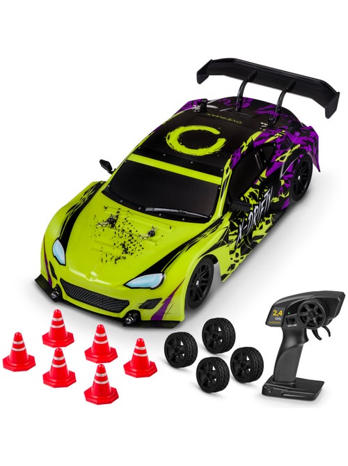 Coche teledirigido OVERMAX X-Drifty - 20 km/h - 4x4 - Luces LED - Kiabi