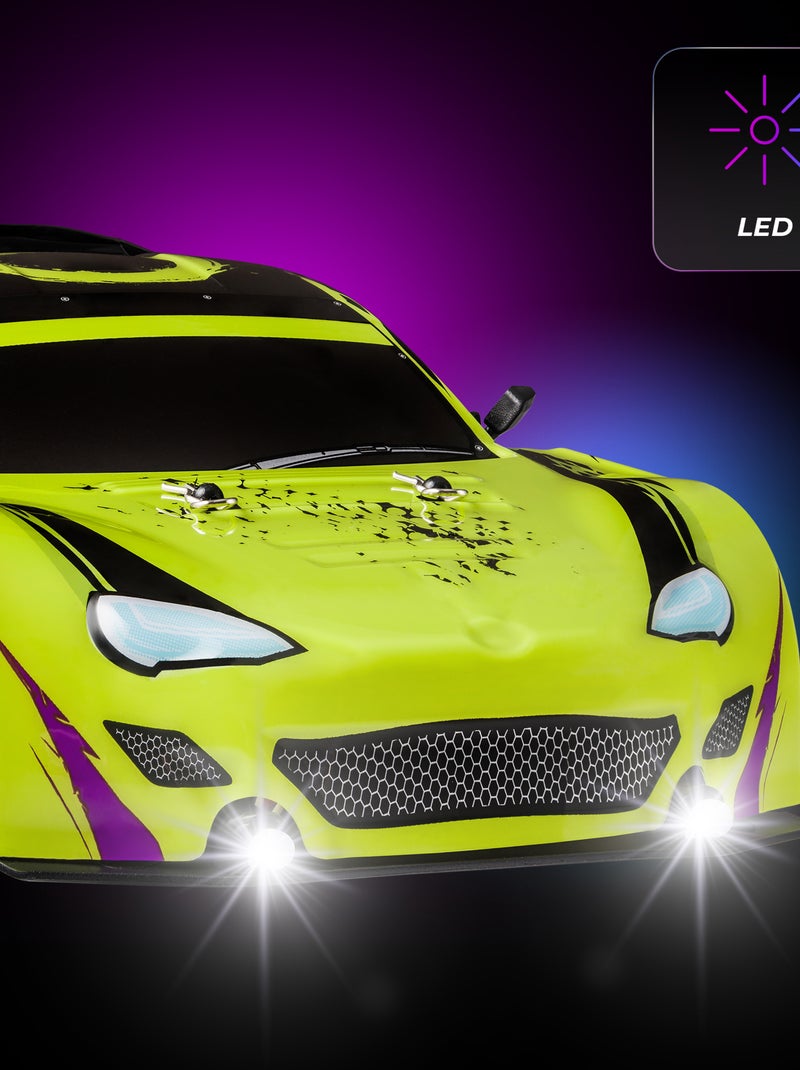 Coche teledirigido OVERMAX X-Drifty - 20 km/h - 4x4 - Luces LED Negro Verde - Kiabi