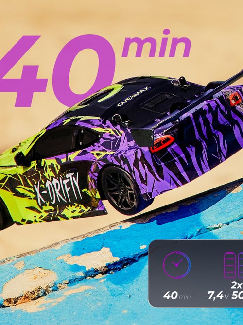 Coche teledirigido OVERMAX X-Drifty - 20 km/h - 4x4 - Luces LED - Kiabi