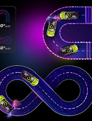 Coche teledirigido OVERMAX - X-Tireburner - 2 carrocerías - Luces LED - Batería de 40 min de duració