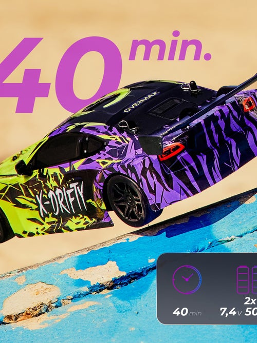 Coche teledirigido OVERMAX X-Drifty 2.0 - 20 km/h - 4x4 - Luces LED - Kiabi