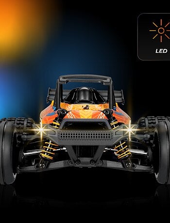 Coche teledirigido OVERMAX X-Pace 4x4 - 30 km/h - Luces LED