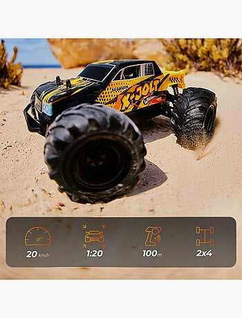 Coche teledirigido OVERMAX X-Jolt - Todoterreno - 20 km/h - 30 min - Escala 1:20