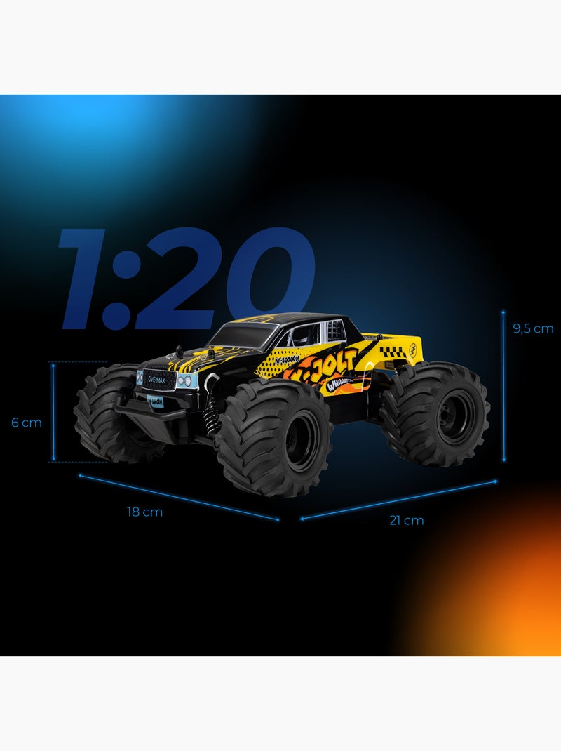 Coche teledirigido OVERMAX X-Jolt - Todoterreno - 20 km/h - 30 min - Escala 1:20 Amarillo - Kiabi