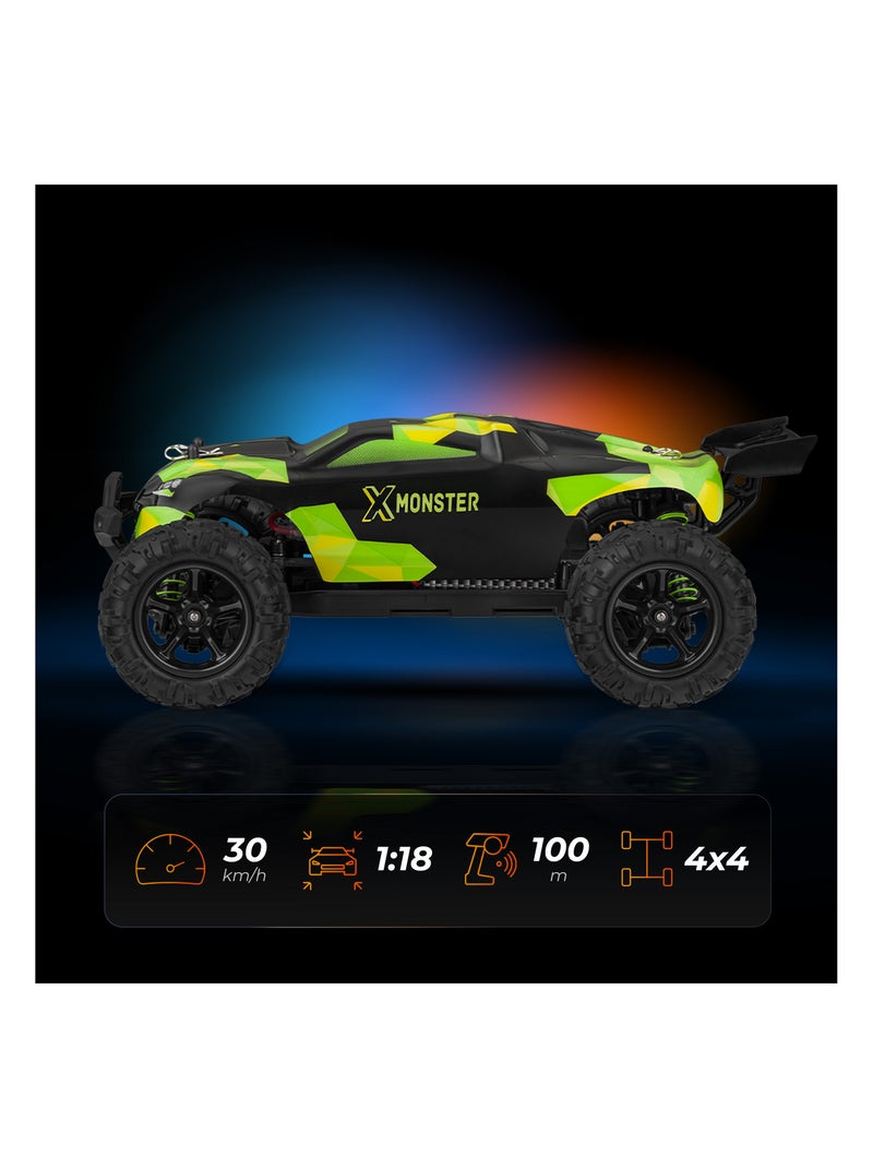 Coche teledirigido OVERMAX X-Monster 3.5 RC - 30 km/h - 4x4 - 40 min - 2 carrocerías Naranja - Kiabi