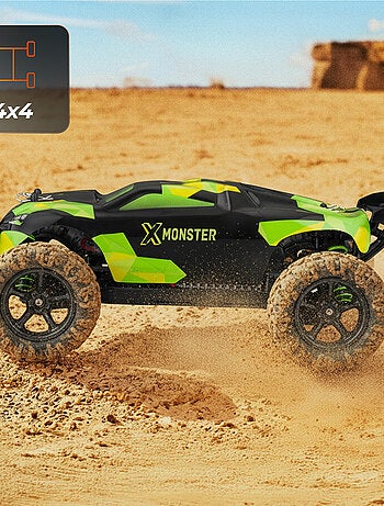 Coche teledirigido OVERMAX X-Monster 3.5 RC - 30 km/h - 4x4 - 40 min - 2 carrocerías
