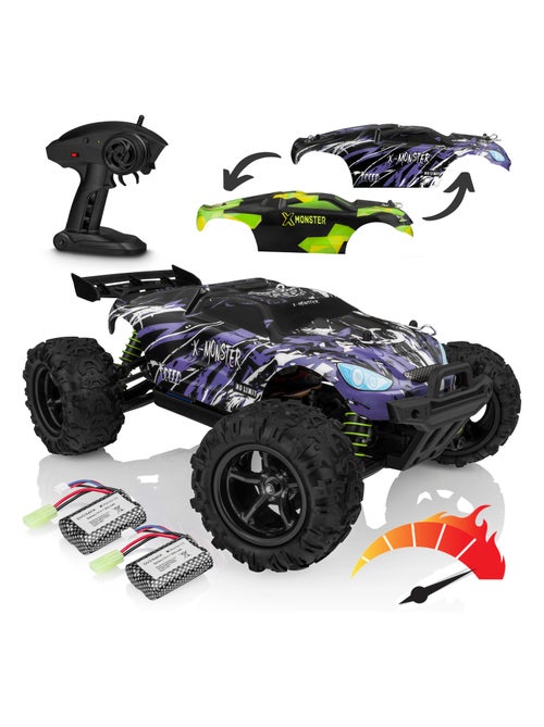 Coche teledirigido OVERMAX X-Monster 3.5 RC - 30 km/h - 4x4 - 40 min - 2 carrocerías - Kiabi