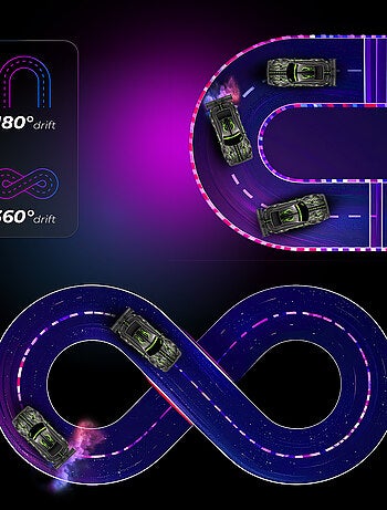 Coche teledirigido OVERMAX - X-Tireburner - 2 carrocerías - Luces LED - Batería de 40 min de duració