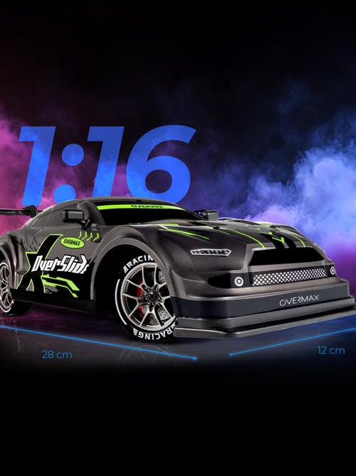Coche teledirigido OVERMAX X-Overslide - 2 carrocerías - Luces LED - Batería de 40 min de duración - Kiabi