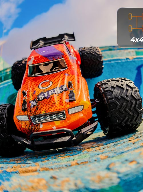 Coche teledirigido OVERMAX X-Strike - 30 km/h - Luces LED - Tracción 4x4 - 20 min - Kiabi