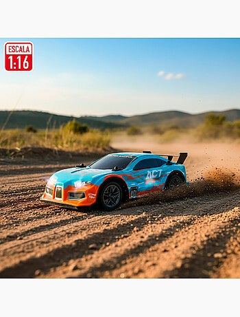 Coche teledirigido radiocontrol con luz y sonido 1:16 speed & go