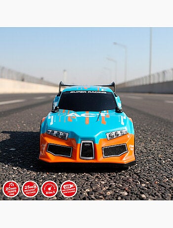 Coche teledirigido radiocontrol con luz y sonido 1:16 speed & go