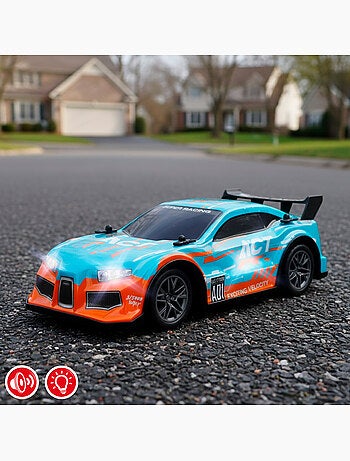 Coche teledirigido radiocontrol con luz y sonido 1:16 speed & go