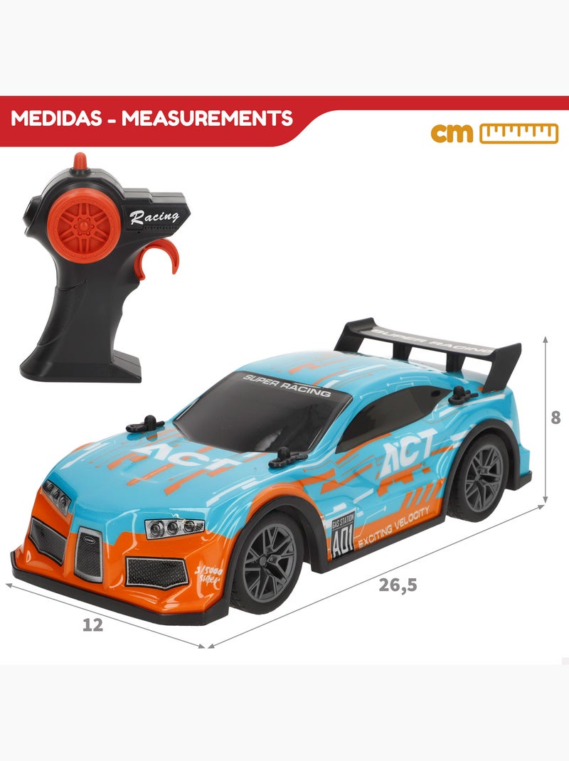 Coche teledirigido radiocontrol con luz y sonido 1:16 speed & go N/D - Kiabi