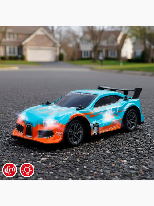 Coche teledirigido radiocontrol con luz y sonido 1:16 speed & go - Kiabi
