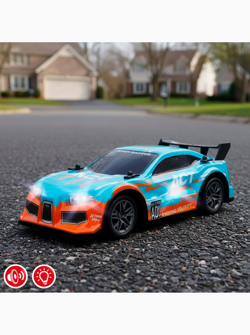 Coche teledirigido radiocontrol con luz y sonido 1:16 speed & go N/D - Kiabi