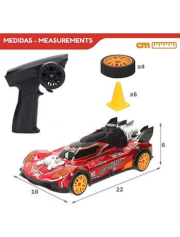 Coche teledirigido xtreme drift con accesorios escala 1:18 speed & go