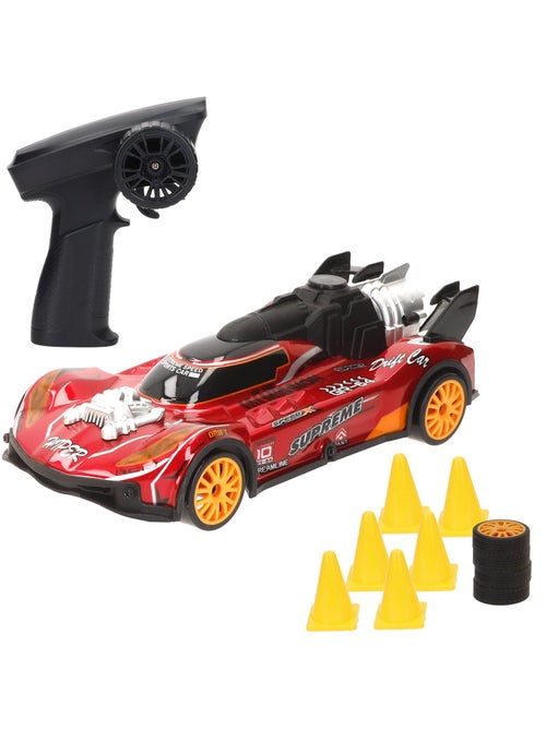 Coche teledirigido xtreme drift con accesorios escala 1:18 speed & go - Kiabi