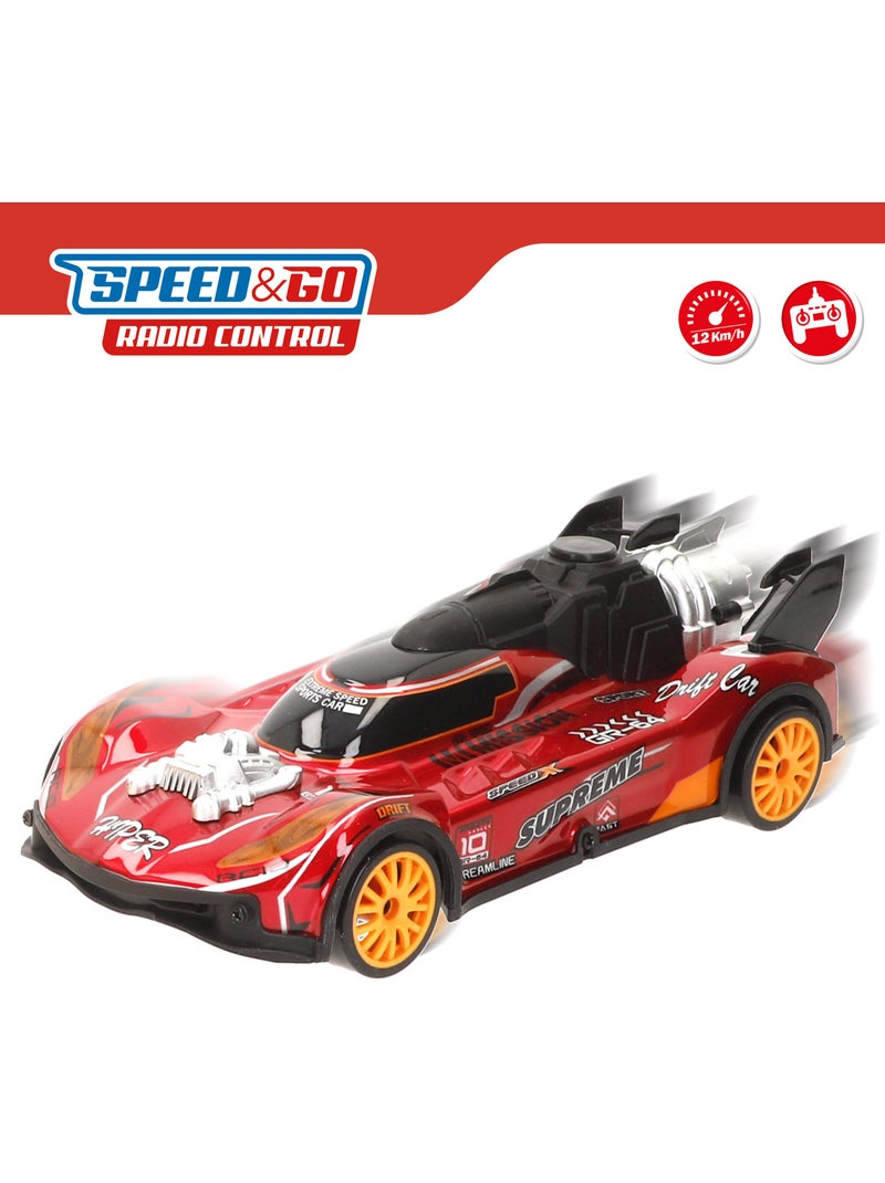 Coche teledirigido xtreme drift con accesorios escala 1:18 speed & go N/D - Kiabi