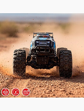 Coche todoterreno teledirigido ruedas grandes alta adherencia 1:16 speed & go