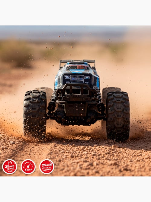 Coche todoterreno teledirigido ruedas grandes alta adherencia 1:16 speed & go - Kiabi