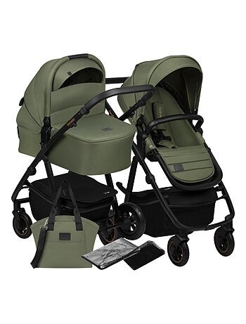 Cochecito 2 en 1 LIONELO Amber Plus - Pack de cochecito, capazo, bolso y accesorios