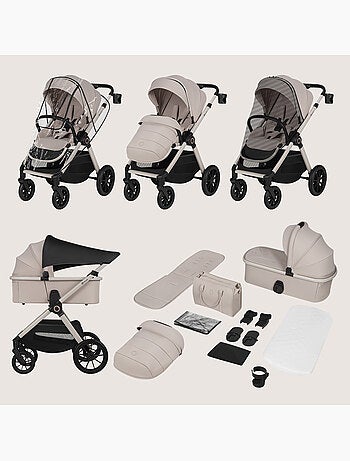 Sistema de viaje 2 en 1 LIONELO Layla - Hasta 22 kg - El sistema de viaje incluye cochecito, capazo,