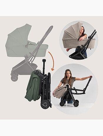 Cochecito 2 en 1 LIONELO Sia - Ultraligero - Pack compacto - Capazo - Cubierta para la lluvia