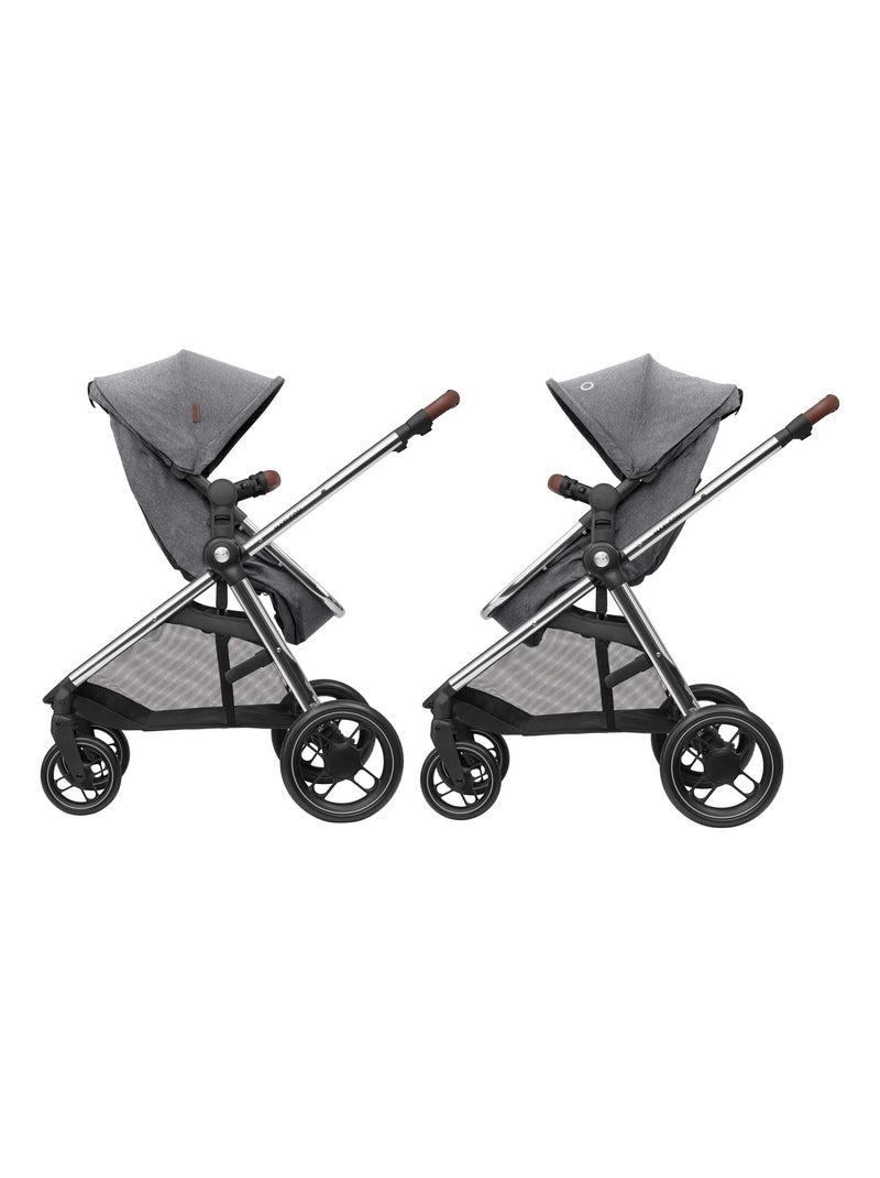 Cochecito 2 en 1 Zelia 3 Luxe con capazo integrado Gris - Kiabi
