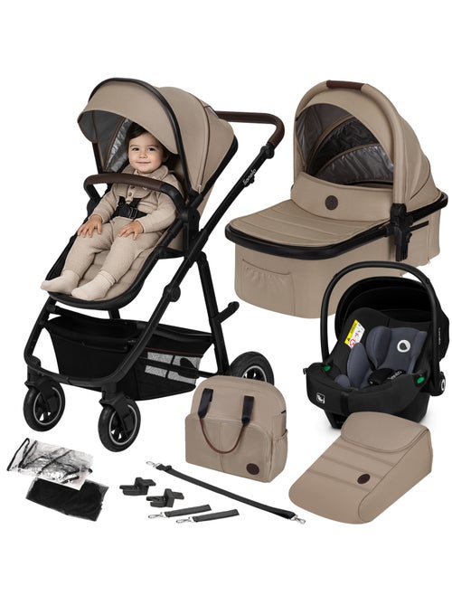 Cochecito 3 en 1 LIONELO Amber - 0-22 kg - Cochecito, capazo, silla de coche, bolso y accesorios - Kiabi