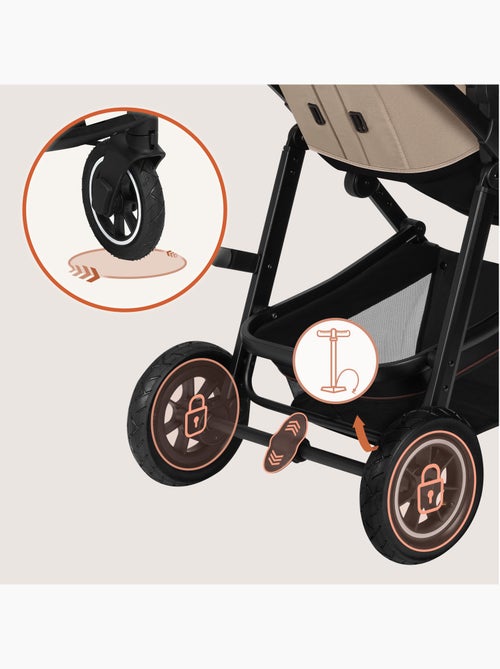 Cochecito 3 en 1 LIONELO Amber - 0-22 kg - Cochecito, capazo, silla de coche, bolso y accesorios - Kiabi