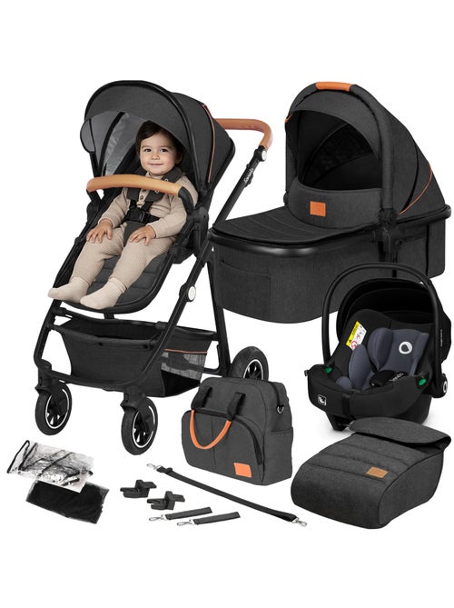 Cochecito 3 en 1 LIONELO Amber - 0-22 kg - Cochecito, capazo, silla de coche, bolso y accesorios - Kiabi