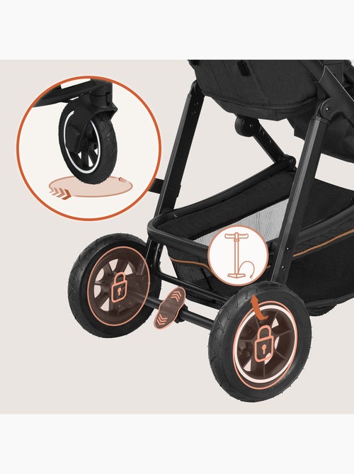 Cochecito 3 en 1 LIONELO Amber - 0-22 kg - Cochecito, capazo, silla de coche, bolso y accesorios - Kiabi
