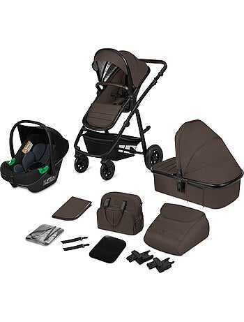 Cochecito 3 en 1 LIONELO Amber - 0-22 kg - Cochecito, capazo, silla de coche, bolso y accesorios