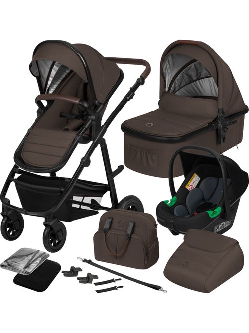 Cochecito 3 en 1 LIONELO Amber - 0-22 kg - Cochecito, capazo, silla de coche, bolso y accesorios - Kiabi Cochecito 3 en 1 LIONELO Amber - 0-22 kg - Cochecito, capazo, silla de coche, bolso y accesorios - Kiabi