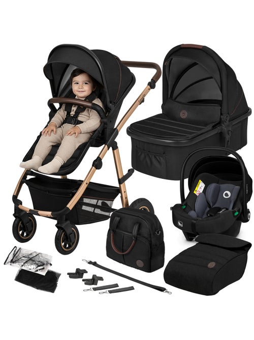 Cochecito 3 en 1 LIONELO Amber - 0-22 kg - Cochecito, capazo, silla de coche, bolso y accesorios - Kiabi