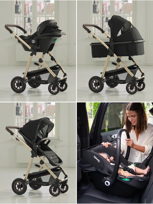 Cochecito 3 en 1 LIONELO Amber - 0-22 kg - Cochecito, capazo, silla de coche, bolso y accesorios - Kiabi