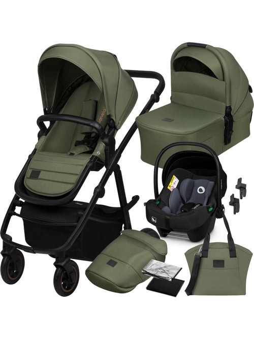 Cochecito 3 en 1 LIONELO Amber Plus: Pack de cochecito, capazo, silla de auto, bolso y accesorios - Kiabi