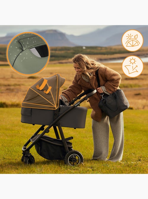 Cochecito 3 en 1 LIONELO Amber Plus: Pack de cochecito, capazo, silla de auto, bolso y accesorios - Kiabi